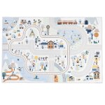 Tapis de jeu avec circuit, la vall�e blanche multicolore