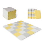 Tapis de jeu puzzle pour enfants - mousse douce et antid�rapante jaune
