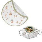 Tapis de jeu & sac  jouets - fairy world vert, rose et naturel