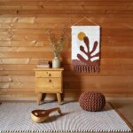 Tapis laine feutrée bergen caramel Tapis laine feutrée bergen caramel
