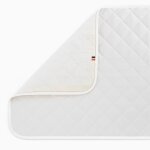 Tapis � langer nomade en coton bio blanc