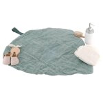 Tapis � langer de voyage coton bio dream forest vert sauge
