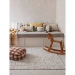 Tapis lavable mosaic caramel, naturel