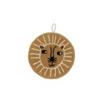 Tapis mural en laine rouge