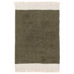 Tapis naturel en laine et coton suzanne vert naturel