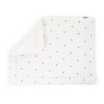 Tapis de parc 75x95 cm mousseline c?urs