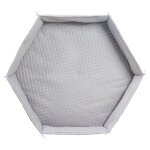 Tapis de parc bébé hexagonal roba style - rembourrage latéral sécurisé gris argenté Tapis de parc bébé hexagonal roba style - rembourrage latéral sécurisé gris argenté
