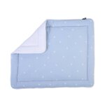 Tapis de parc confort de bb - 75x95 cm bleu