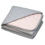 Tapis de parc tapis d'�veil b�b� r�versible en coton piqu� rose