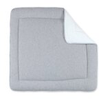 Tapis de parc et jeu - coton bio moelleux mix grey