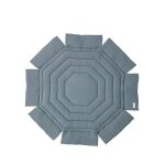 Tapis de parc octogonal gris ardoise