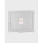 Tapis de parc réversible 75x95cm gaze de coton bio - fluffy vert Tapis de parc réversible 75x95cm gaze de coton bio - fluffy vert