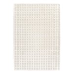 Tapis � relief doux et �l�gant pixel beige sable