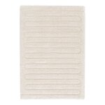 Tapis À relief en polyester recyclé au design Épuré eolya blanc Tapis À relief en polyester recyclé au design Épuré eolya blanc
