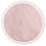 Tapis rond enfant - lulu rose