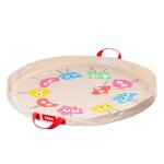 Tapis et sac de rangement faba multicolore