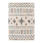 Tapis shaggy motifs ethniques coloré doux et volumineux tuareg multicolore Tapis shaggy motifs ethniques coloré doux et volumineux tuareg multicolore