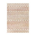 Tapis shaggy poils longs motif contemporain boho terracotta Tapis shaggy poils longs motif contemporain boho terracotta