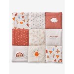 Tapis de sol / fond de parc matelass en coton bio * happy sky multicolore