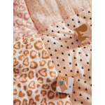 Tapis de sol / fond de parc patchwork coton et sherpa lovely lo rose imprim