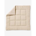 Tapis de sol / fond de parc uni gaze et percale de coton vanille