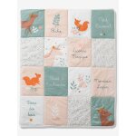Tapis de sol patchwork foret enchantee rose / multicolore Tapis de sol patchwork foret enchantee rose / multicolore
