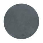 Tapis ultra doux imitation fourrure cosy gris min�ral