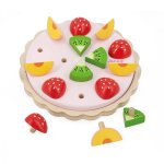 Tarte aux fruits en bois fsc multicolore
