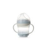 Tasse anti - fuite fleur bleue
