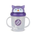 Tasse anti fuite + paille lest�e chouette - v3 violet