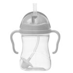 Tasse � paille lest�e gris