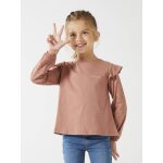 Tee - shirt blouse fille basics manches longues personnalisable bois de rose