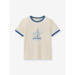 Tee - shirt � col contrast� gar�on �cru