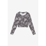 Tee - shirt comegi black flower