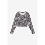 Tee - shirt comegi black flower