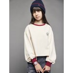 Tee - shirt cropped fille motif dos �cru