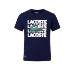 Tee - shirt enfant en coton bleu marine, blanc
