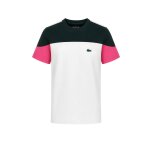 Tee - shirt enfant en coton farine, vert fonc�, fuchsia