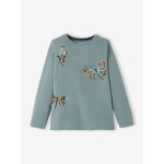Tee - shirt fantaisie fille vert sauge Tee - shirt fantaisie fille vert sauge
