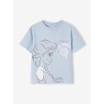Tee - shirt fille disney reine des neiges bleu ciel