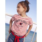 Tee - shirt fille fantaisie manches courtes �cru ray�