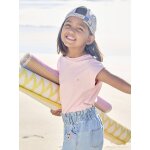 Tee - shirt fille uni fantaisie manches courtes personnalisable rose bonbon