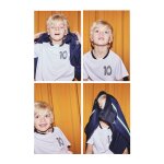 Tee - shirt foot manches courtes garçon blanc Tee - shirt foot manches courtes garçon blanc