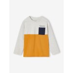 Tee - shirt gar�on colorblock ocre