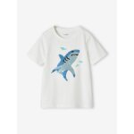 Tee - shirt gar�on motif � sequins r�versibles blanc
