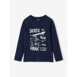 Tee - shirt imprimé garçon manches longues bleu nuit Tee - shirt imprimé garçon manches longues bleu nuit
