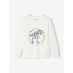 Tee - shirt imprim garon manches longues cru