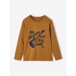 Tee - shirt imprimé garçon manches longues moutarde Tee - shirt imprimé garçon manches longues moutarde