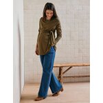 Tee - shirt long à noeud grossesse et allaitement olive Tee - shirt long à noeud grossesse et allaitement olive