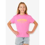 Tee shirt manches courtes fille rose